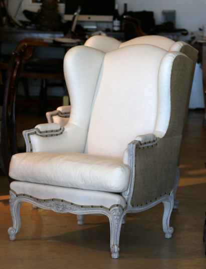 Pair of Gustavian Wing Chairs  